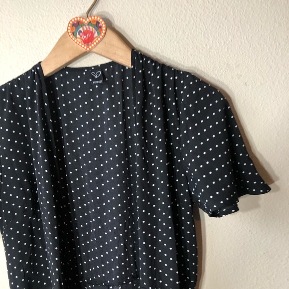 Windsor Polka Dot Wrap Maxi Dress Women’s M - Picture 3 of 7